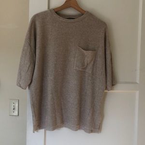 Zara Oversized half sleeve sweater